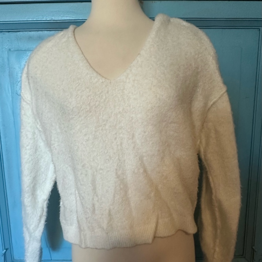 Women’s Cropped Fuzzy Sweater by Free People